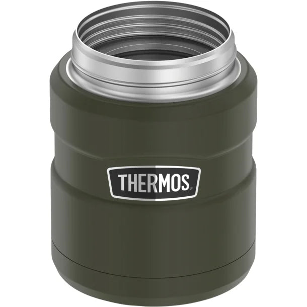 Thermos® Stainless King™ Vacuum-Insulated 16-Oz. Food Jar with Folding Spoon (Army Green)