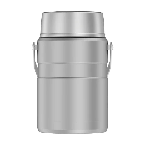 Thermos® 47-Oz. Stainless King™ Big Boss™ Double-Wall Stainless Steel Food Jar with 2 Inner Containers, Silver