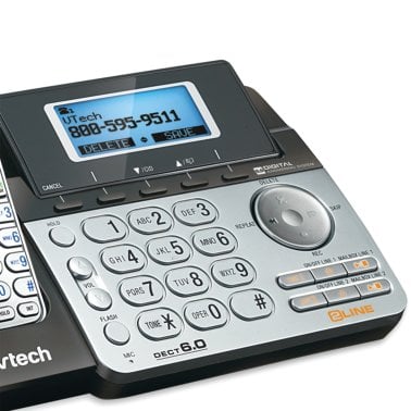 VTech® DECT 6.0 1-Handset Cordless 2-Line Phone System with Digital Answering System