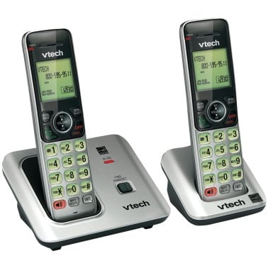 VTech® DECT 6.0 2-Handset Cordless Expandable Speakerphone with Caller ID