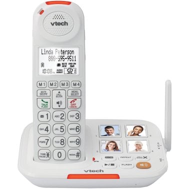 VTech® Amplified Cordless Answering System with Big Buttons & Display