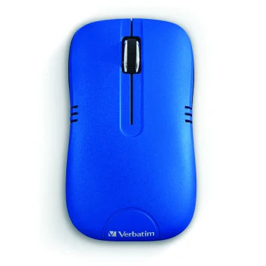 Verbatim® Commuter Series Cordless Optical Computer Mouse, 3 Buttons, 2.4 GHz (Matte Blue)