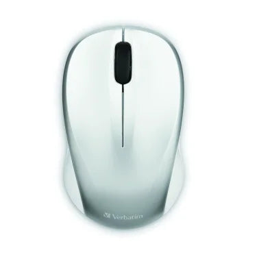 Verbatim® Cordless Blue-LED Silent Computer Mouse, Ergonomic, 3 Buttons, 2.4 GHz (Silver)