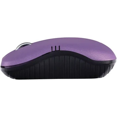 Verbatim® Commuter Series Cordless Optical Computer Mouse, 3 Buttons, 2.4 GHz (Matte Purple)