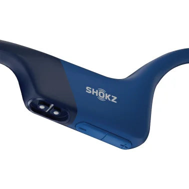 Shokz® OpenRun Bone-Conduction Open-Ear Sport Headphones with Microphones (Blue)