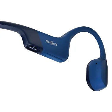 Shokz® OpenRun Bone-Conduction Open-Ear Sport Headphones with Microphones (Blue)