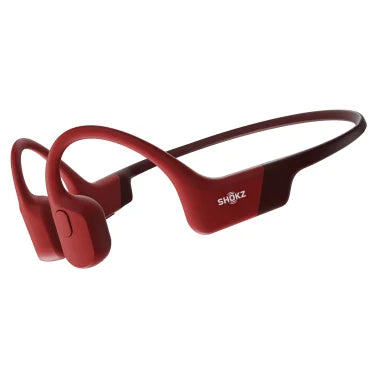 Shokz® OpenRun Bone-Conduction Open-Ear Sport Headphones with Microphones (Red)