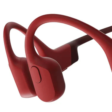 Shokz® OpenRun Bone-Conduction Open-Ear Sport Headphones with Microphones (Red)