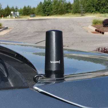 Browning® BR-6000 Pretuned 5G NR (FR1) 600 MHz to 6,000 MHz NMO Antenna with Tuning by PCB and Low VSWR