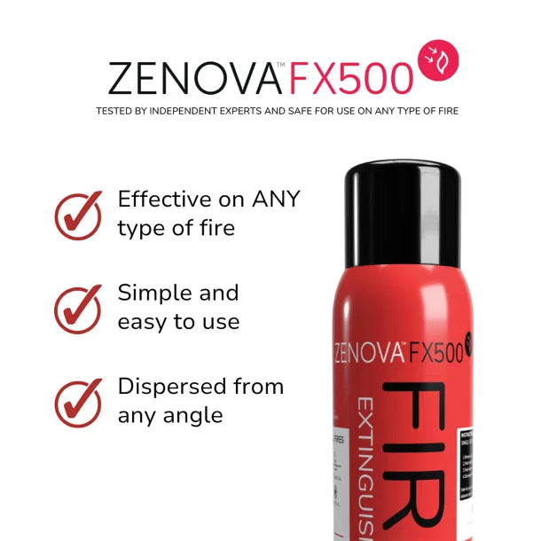 ZENOVA® FX500 Fire Extinguishing Aerosol Spray