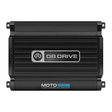 DB Drive™ WDX® MOTO Series MOTO2000/1 2,000-Watt-Max Monoblock Class-D Audio Amplifier 12-Volt for Vehicles, Off-Road, and Marine, with Remote