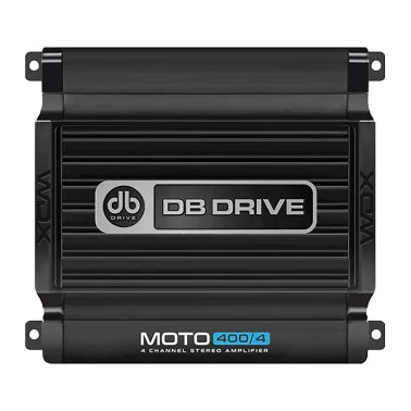 DB Drive™ WDX® MOTO Series MOTO400/4 4-Channel Audio Amplifier 12-Volt for Vehicles, Off-Road, and Marine