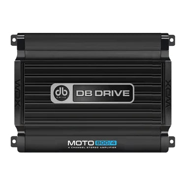 DB Drive™ WDX® MOTO Series MOTO800/4 4-Channel Audio Amplifier 12-Volt for Vehicles, Off-Road, and Marine