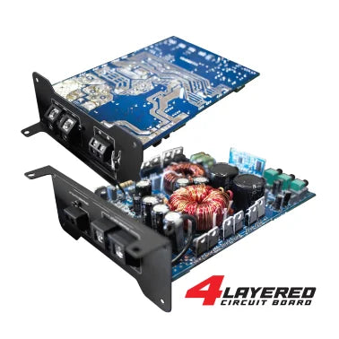 DB Drive™ WDX® Series Mini WDX1000.1 1,000-Watt-Max Monoblock Class-D Audio Amplifier 12-Volt for Vehicles, with Remote