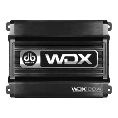 DB Drive™ WDX® Series Mini WDX100.4 100-Watt-Max 4-Channel Class-D Audio Amplifier 12-Volt for Vehicles