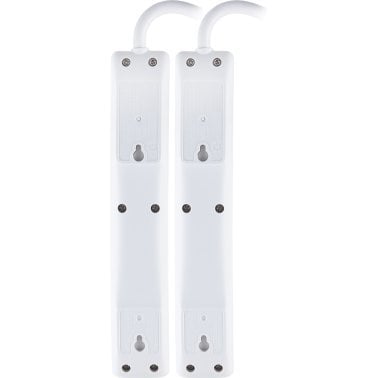 GE® 450-Joules Surge Protector, 6 Grounded Outlets, 3-Ft. Cord, White, 2 Count