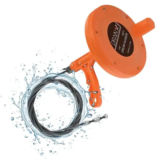 DrainX® Plumbing Snake Drain Auger, 16 Ft.