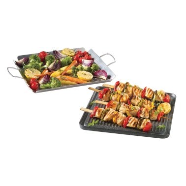 THE ROCK™ by Starfrit® BBQ Grill and Griddle Set, 2 Pieces