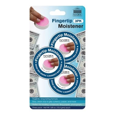 Nadex Coins™ Fingertip Moistener Pads (3 Pack)