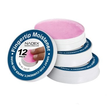 Nadex Coins™ Fingertip Moistener Pads (12 Pack)