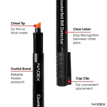 Nadex Coins™ Easy-Swipe Counterfeit Pen