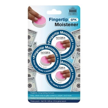 Nadex Coins™ Fingertip Moistener Pads (6 Pack)