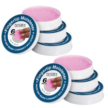 Nadex Coins™ Fingertip Moistener Pads (6 Pack)