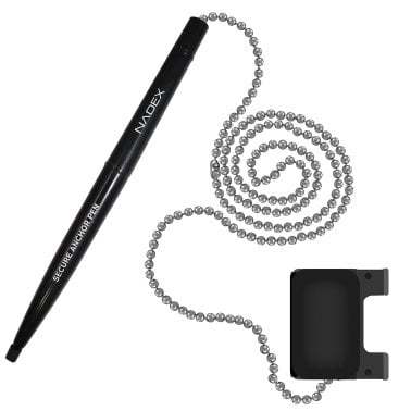 Nadex Coins™ Ball and Chain Security Pen Set (1 Pen; Black)