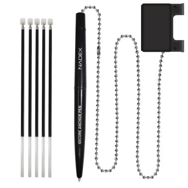 Nadex Coins™ Ball and Chain Security Pen Set (1 Pen; Black)