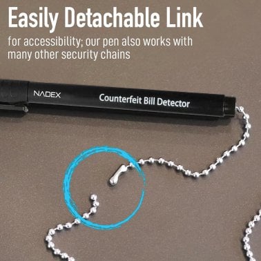 Nadex Coins™ Counterfeit Pen and Ball Chain with Base (1 Pack)