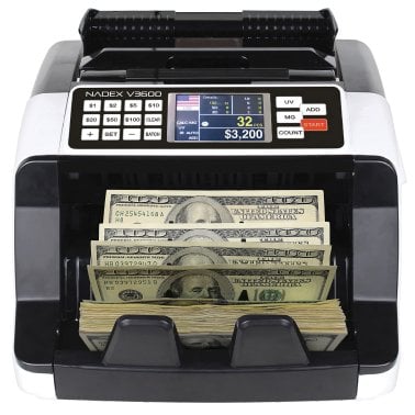 Nadex Coins™ V3600 Money Counter and Counterfeit Detector