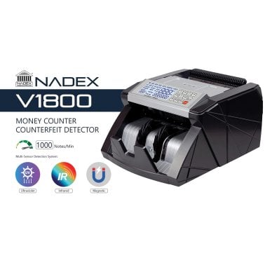 Nadex Coins™ V1800 Money Counter and Counterfeit Detector