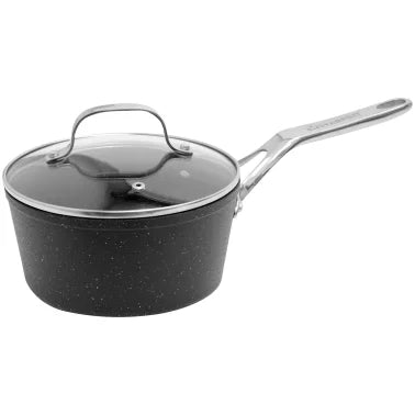 THE ROCK™ by Starfrit® THE ROCK™ by Starfrit® Saucepan with Glass Lid and Stainless Steel Handles (2 Qt.)