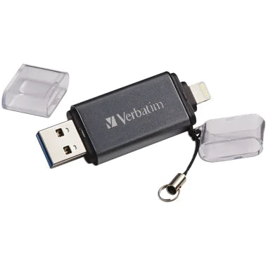 Verbatim® iStore 'n' Go USB 3.0 Flash Drive with Lightning® Connector (64 GB)