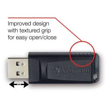 Verbatim® Store ‘n’ Go® USB-A Flash Drives, Business Bulk 10 Count, Black (64 GB)