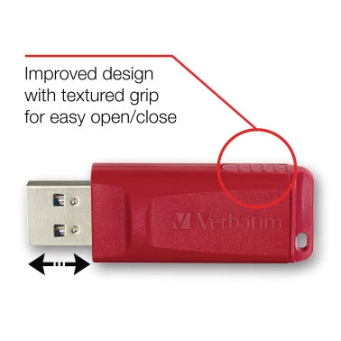 Verbatim® 32-GB Store ‘n’ Go® USB-A Flash Drives, 5 Count, Assorted Colors