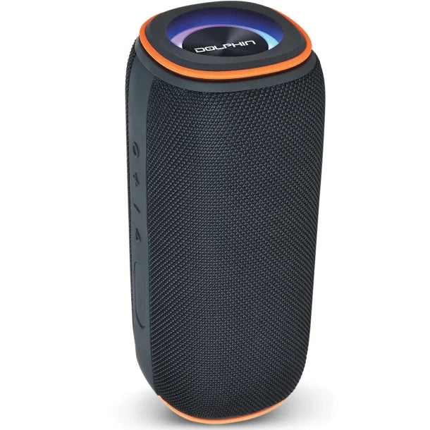 Dolphin® Audio DR-60 Diver Sport™ 30-Watt-Continuous-Power Bluetooth® Waterproof Portable Speaker with Lights