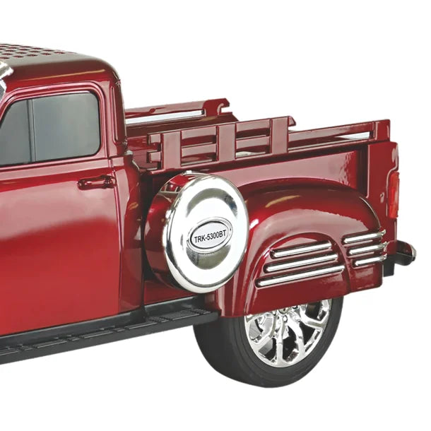 Audiobox® Retro Ride™ 10-Watt-RMS Bluetooth® Rechargeable Truck Speaker with FM Radio (Red)