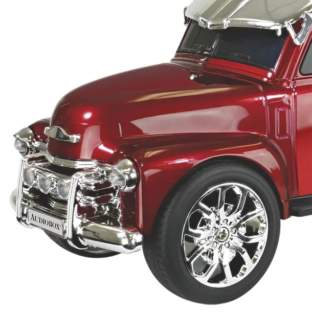 Audiobox® Retro Ride™ 10-Watt-RMS Bluetooth® Rechargeable Truck Speaker with FM Radio (Red)