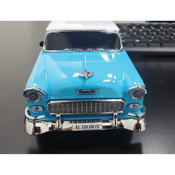 Audiobox® TRK-5500BT Retro Ride™ 10-Watt-Continuous-Output 1955 Replica Car Bluetooth® Speaker (Blue)