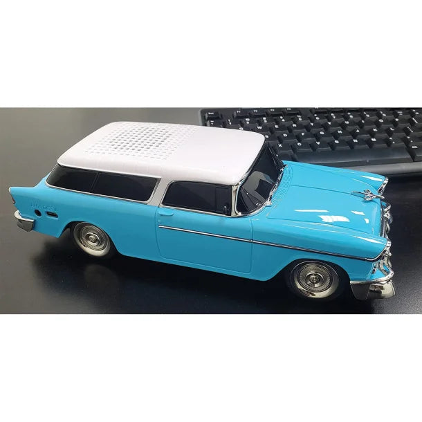 Audiobox® TRK-5500BT Retro Ride™ 10-Watt-Continuous-Output 1955 Replica Car Bluetooth® Speaker (Blue)