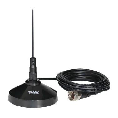 Tram® 100-Watt Pretuned Dual-Band 144 MHz to 148MHz VHF/435 MHz to 450 MHz UHF Amateur Radio Antenna Kit with Magnet Mount and Cable