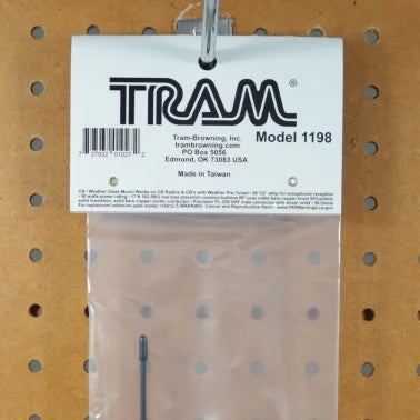 Tram® CB/Weather-Band Glass-Mount Antenna with RG58/U Cable and PL-259 Connector