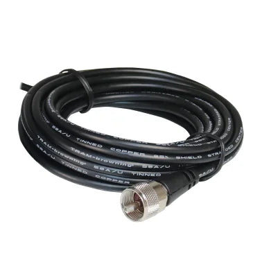 Tram® 5-1/2-Inch Black ABS NMO Magnet Mount with RG58 Coaxial Cable and UHF PL-259 Connector