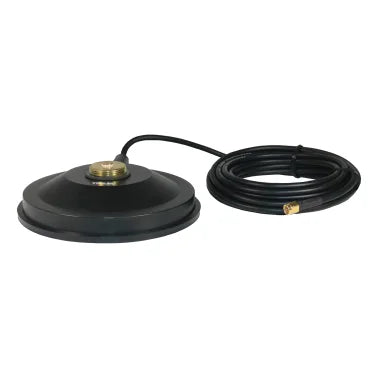 Tram® 5-1/2-In. Black ABS NMO Magnet Mount with RG58 Coaxial Cable and SMA Connector