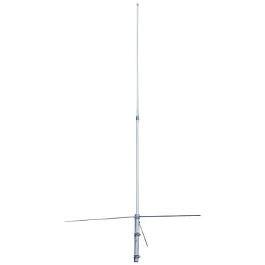 Tram® 200-Watt Dual-Band 2-Section Fiberglass Base Antenna with 50-Ohm UHF SO-239 Connector, 8-Ft. 4-In. Tall (Silver)