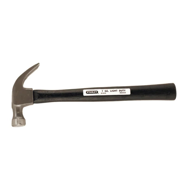 STANLEY® Curved-Claw Wood-Handled Nailing Hammer (7 Oz.; Black)