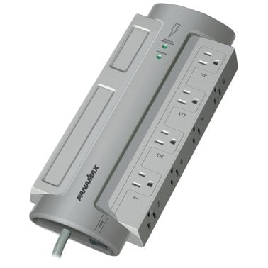 Panamax® PowerMax® PM8-EX Surge Protector, 8 Outlets, 6-Ft. Cord, Gray