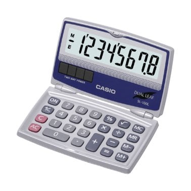 CASIO® Solar Calculator with Folding Hard Case