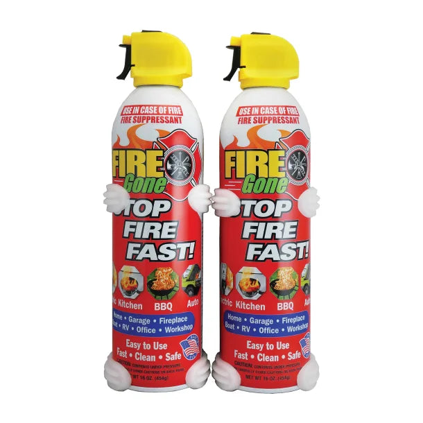 Fire Gone® Fire Suppressants with Bracket, 2 pk